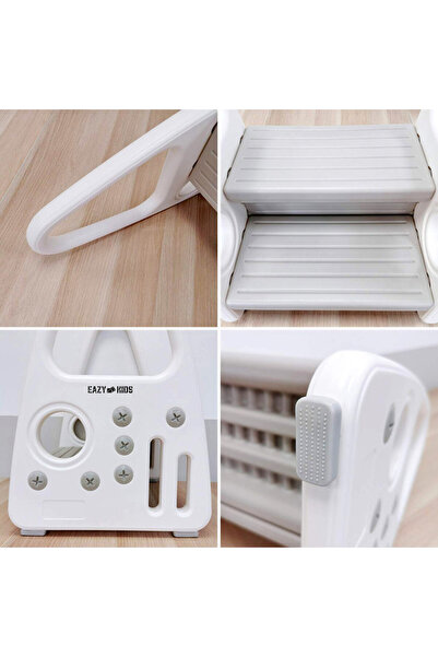 Eazy Kids 2 Step Stool - Grey