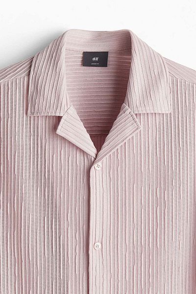 H&M Loose Fit Textured resort shirt