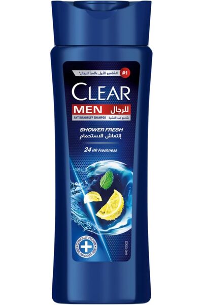 Clear شامبو للرجال، شامبو مضاد للقشرة، شاور فريش، انتعاش يدوم 24 ساعة، 190 مل