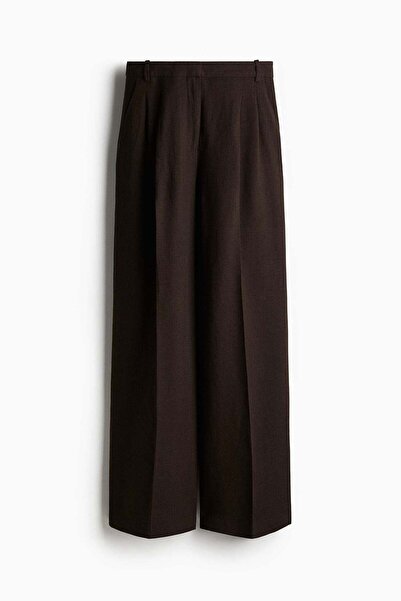 H&M Wide linen-blend trousers