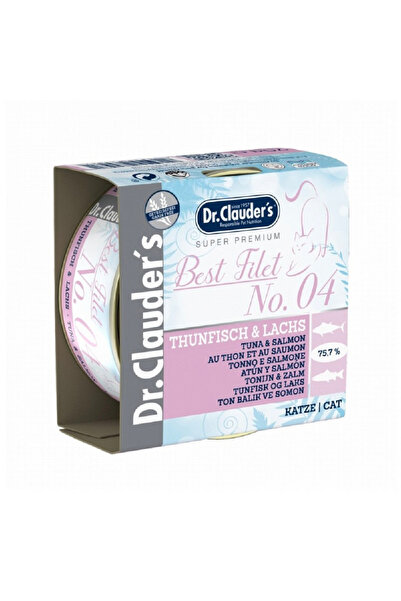 Dr. Clauder'S طعام القطط الرطب من Dr.Clauder's Best Fillet No. 04 بنكهة التون...