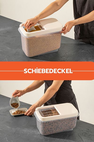 Ginza Maison 2 STK KARTOFFEL-ZWIEBEL-AUFBEWAHRUNGSBEHÄLTER MIT SCHIEBEDECKEL CREME