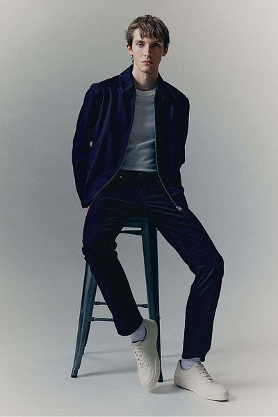H&M Slim Fit Cotton Twill Trousers