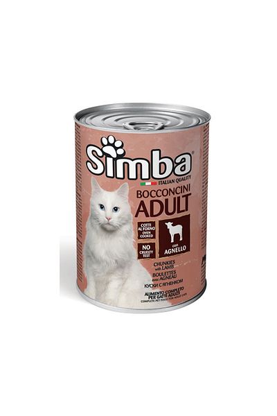 Simba Chunkies With Lamb Canned Cat Food Pack Of 12*415gram