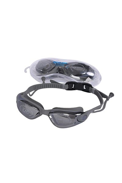 Endless Stylish Swimming Goggle with Anti-Fog & UV Protection | Leak Proof | Silver |Free Size| Silicon, PU