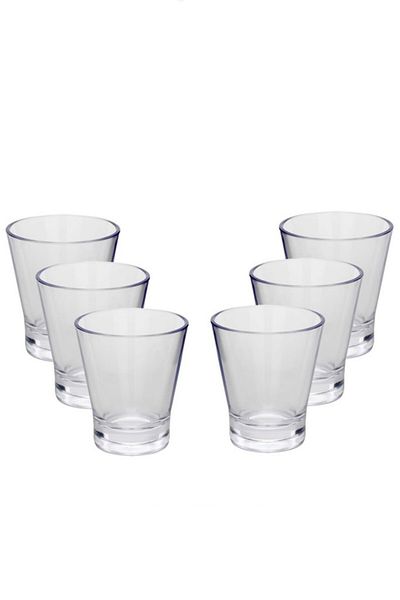 BeySüS 15 Pieces 60Cc Shot Sherbet Bowl Zemzem Coffee Side Water Glass