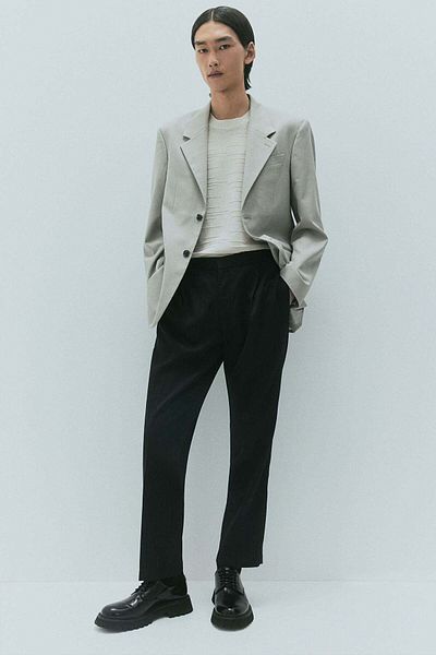 H&M Regular Fit Crease-leg Trousers