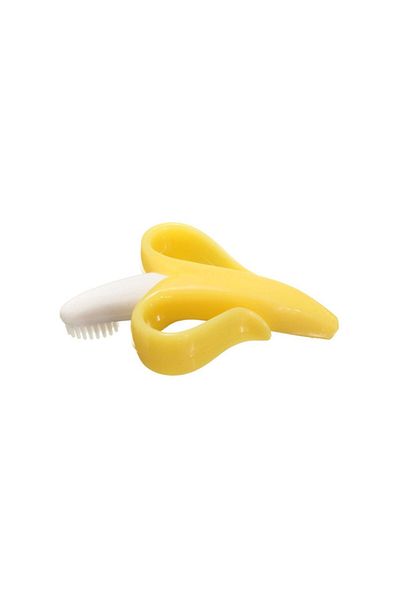 Eazy Kids Baby Banana Toothbrush and Teether - Yellow