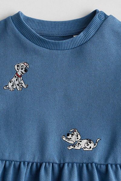 H&M Embroidery-detail sweatshirt dress