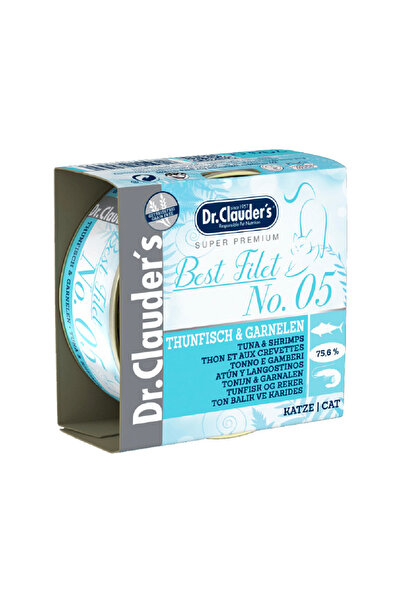Dr. Clauder'S طعام القطط الرطب من Dr.Clauder's Best Fillet No. 05 بالتونة وال...