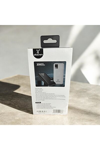 obenim 20000 mAh 22.5W PD Hızlı Şarj Powerbank – Dahili Kablolu & Çift Çıkışlı