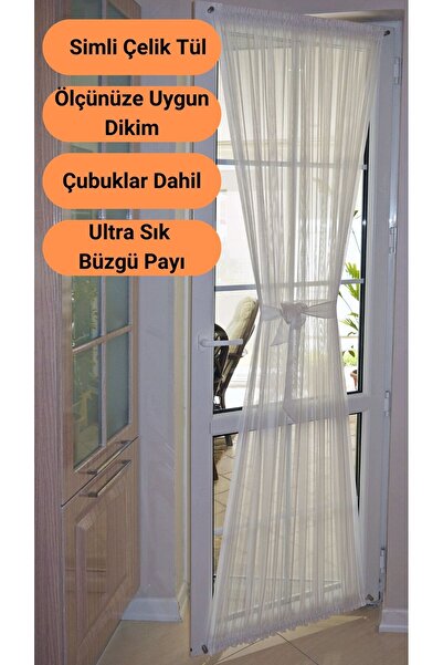 VENARDE CONCEPT Simli Çelik Tül Briz Kelebek Perde