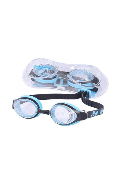 Endless Stylish Swimming Goggle with Anti-Fog & UV Protection | Black | Silicon, PU | Leak Proof | One Size