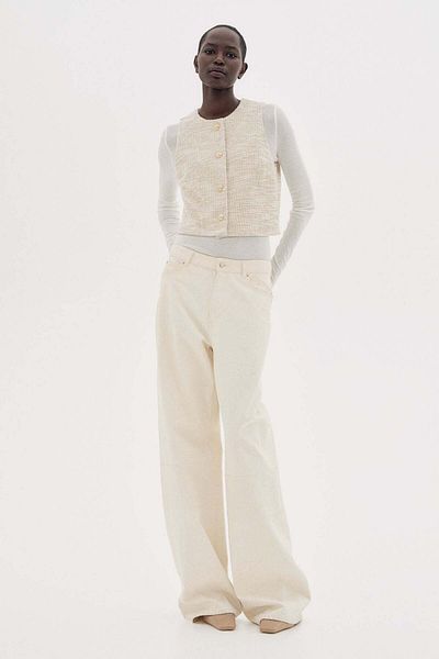 H&M Bouclé jersey waistcoat