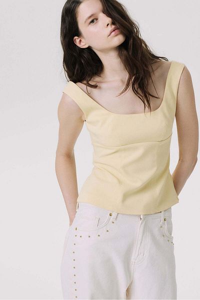 H&M Tapered-waist vest top