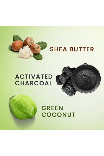 Shea Moisture Green Coconut & Activated Charcoal Cleansing Bar Soap - 227g
