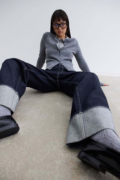 H&M Baggy Wide Low Jeans