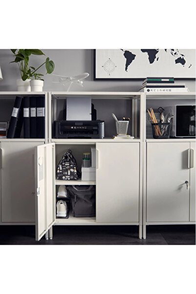 IKEA Beyaz 70x110 Cm Ofis Dolabı