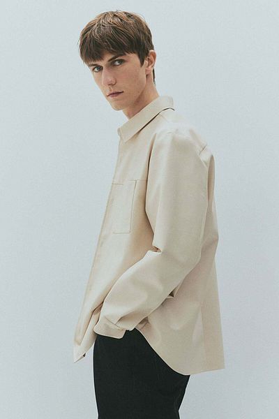 H&M Regular Fit Coated shirt