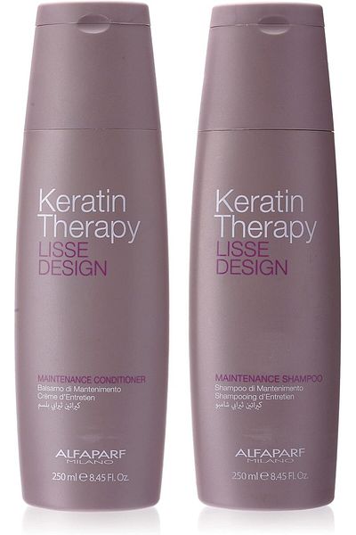 Revolution Shampoo and Conditioner Milano Keratin Therapy by Alfa Parf 250ml for Curly Hair - Revolution