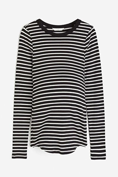 H&M MAMA Ribbed jersey top