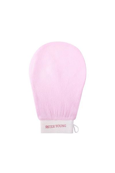 SISTER YOUNG Nova Body Glov roz, mănușă pentru exfoliere corporală, roz