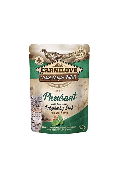 Carnilove Pheasant with Raspberry Leaves Cat Food Pouch - 85 g