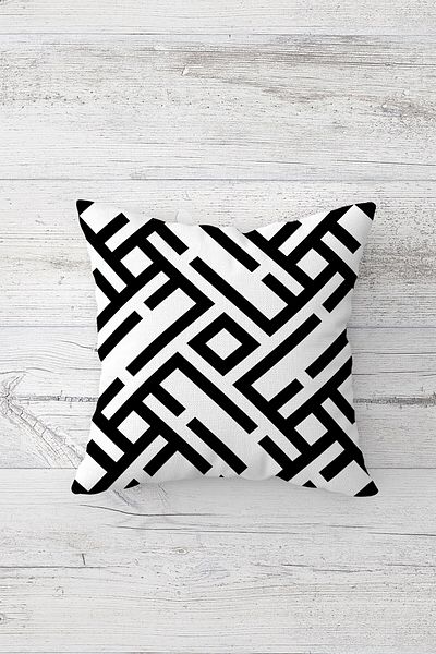 Pelangi Striped Double Sided Printed Hidden Zipper Decorative Pillowcases Throw Pillow Cover Pillowcases