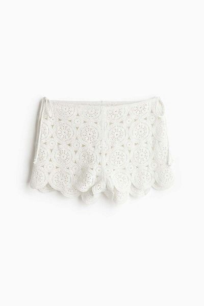 H&M Crochet-look beach shorts