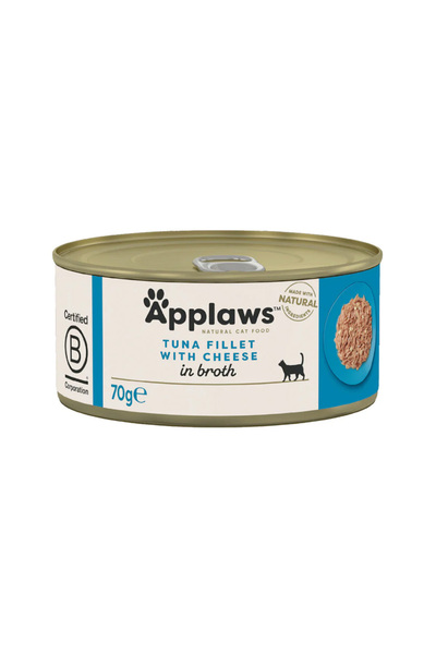 Applaws طعام القطط المعلب بالتونة والجبن - 70 جرام