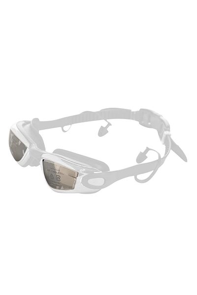 Endless Stylish Swimming Goggle with Anti-Fog & UV Protection | Leak Proof | White | Free Size | Silicon, PU
