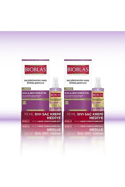 Bioblas Keratinyen Cream, Collagen and Temperature Top 360 Ml, 2 Units
