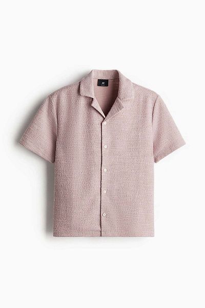 H&M Regular Fit Textured resort shirt