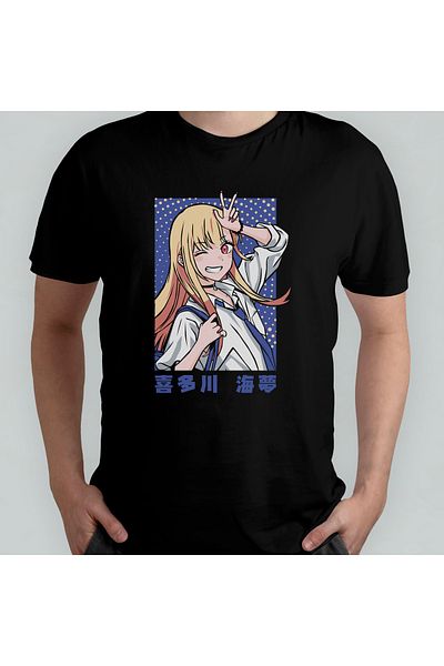 Pixxa My Dress Up Darling Anime Manga - Μπλουζάκι από 100% βαμβάκι με λαιμόκοψη μοντέλο 5