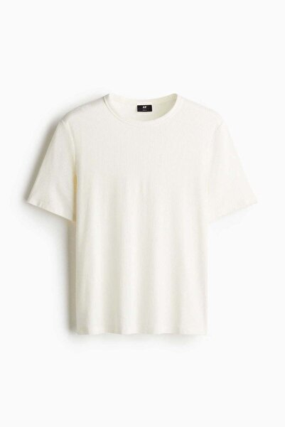H&M Slim Fit Ribbed T-shirt