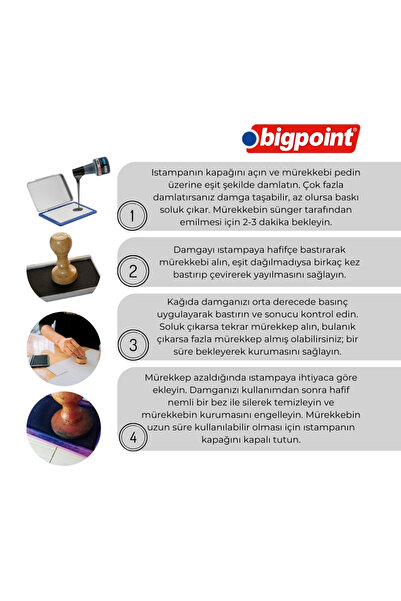 Genel Markalar | Istampa Mürekkebi, Kaşe Ve Istampa Ile Uyumlu - Yağsız Ve Kalıcı Mürekkep, Siyah, 30 ml