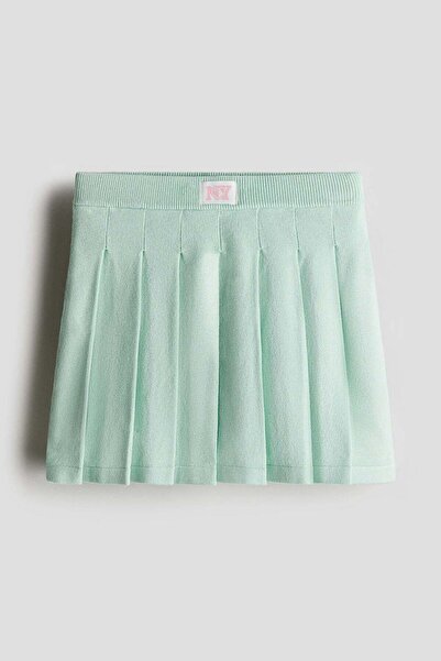 H&M Pleated fine-knit skirt