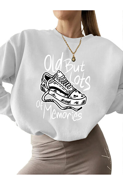 DogFish Hanorac gros Hanorac unisex cu gât rotund cu 3 fire, imprimat cu amin...