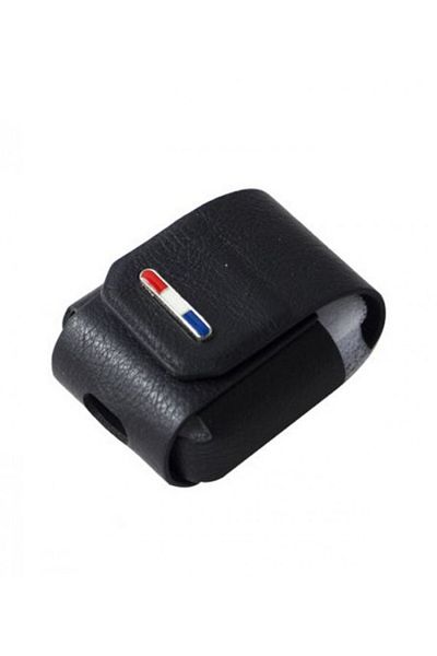 Generic Leather AirPods Protective Case Cover with Safety Ring BlackCoverUnbrand