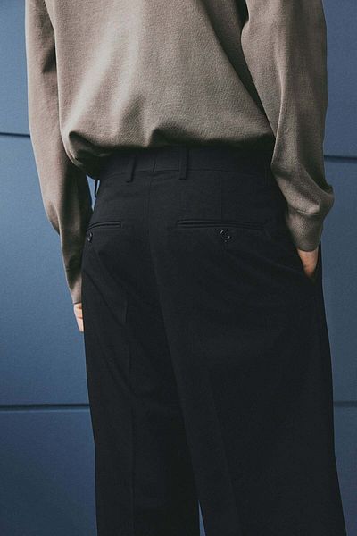 H&M Loose Fit Tailored Trousers