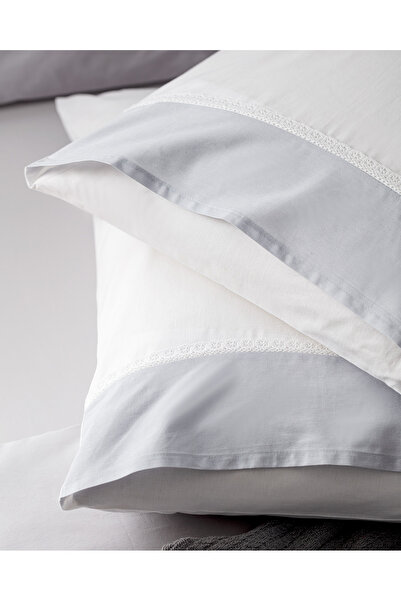 Madame Coco Nicola 100% Cotton Pillow Case - Gray