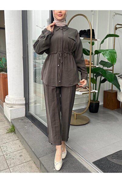 MODA HASEN Waist Stripe Suit