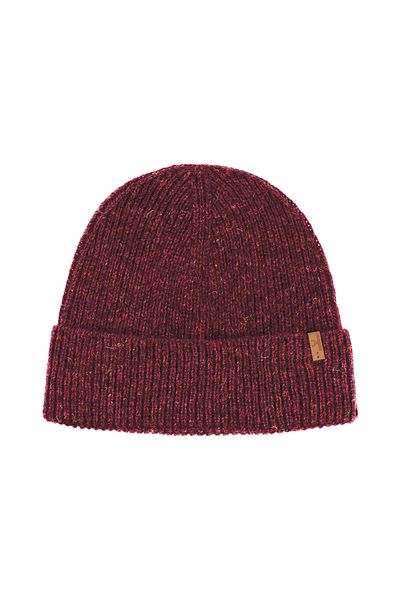 Nordbron Burgundy Logo Detailed Unisex Wool Renson - Winter Folded, Daily Use