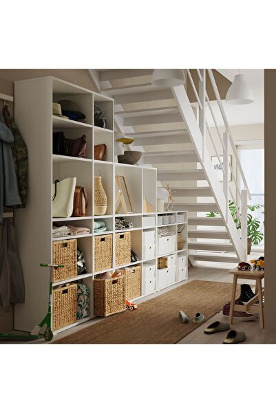 IKEA açık dolap, beyaz, 286x37x200 cm