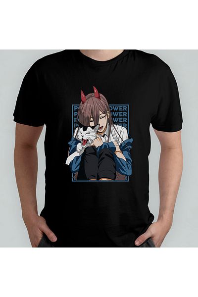 Pixxa Μπλουζάκι Chainsaw Man Crew Neck 100% βαμβακερό - Μοντέλο 16