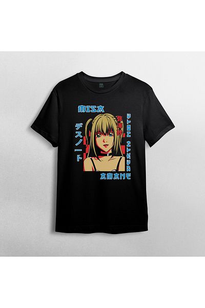 Pixxa Death Note Anime Manga - Μπλουζάκι από 100% βαμβακερό λαιμόκοψη μοντέλο 5