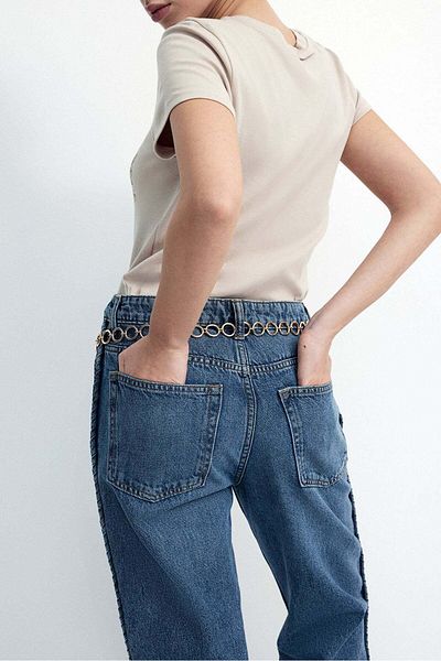 H&M Straight High Ankle Jeans