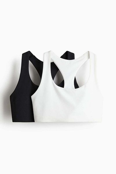 H&M 2-pack Medium support sports bras