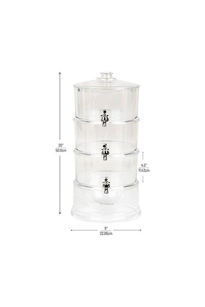 IQTENA Triple-Layer Plastic Juice Dispenser