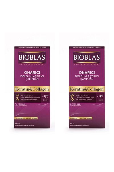 Bioblas Șampon de volum cu colagen + cheratina 360 ml